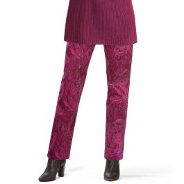 Pantalon imprimé feuilles