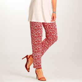 Pantalon imprimé en maille