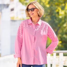 Chemise à broderie anglaise