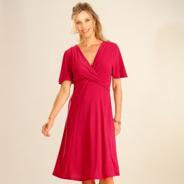 Robe encolure croisée
