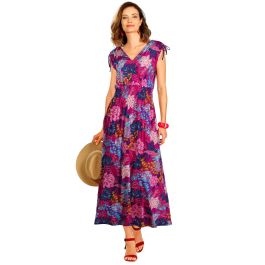 Robe longue imprimée