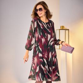 Robe en voile plissé