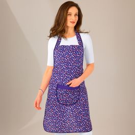 Tablier à bavette imprimé