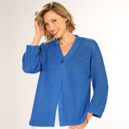 Gilet en maille ajourée