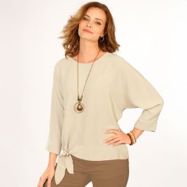 Blouse en crêpe fluide