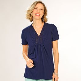 Tee-shirt à guipure