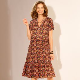 Robe imprimé ethnique