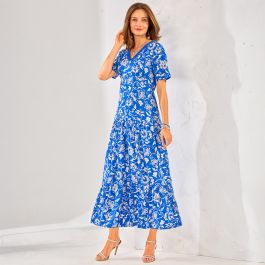 Robe longue imprimée