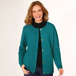 Gilet à boutons dorés