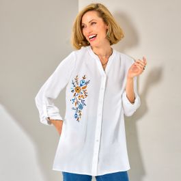 Chemise brodée