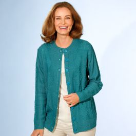 Cardigan maille fantaisie