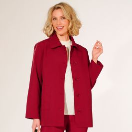 Veste droite avec col