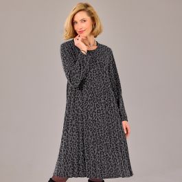 Robe plissée maille imprimée