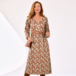 Robe longue imprimée