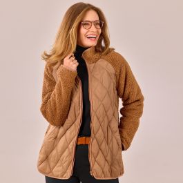 Veste matelassée bimatière