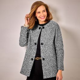 Veste en maille bouclette