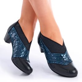 Trotteurs en cuir élastiqués