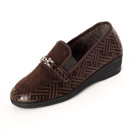 Mocassins en textile imprimé
